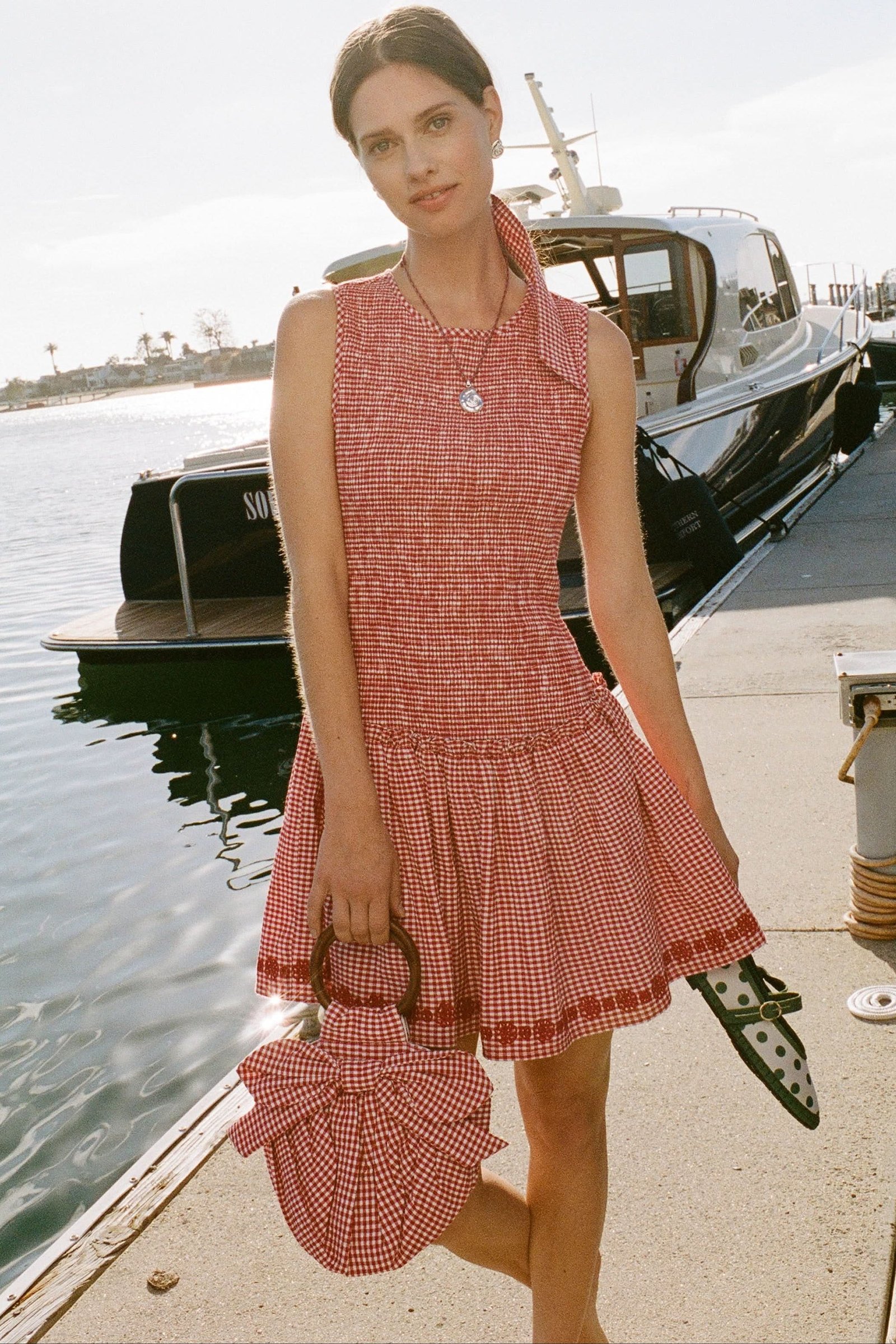 000059840028 Gingham Isla Dress - Image 1