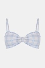 Sun Check Eyelet Sydney Bikini Top - Image 2