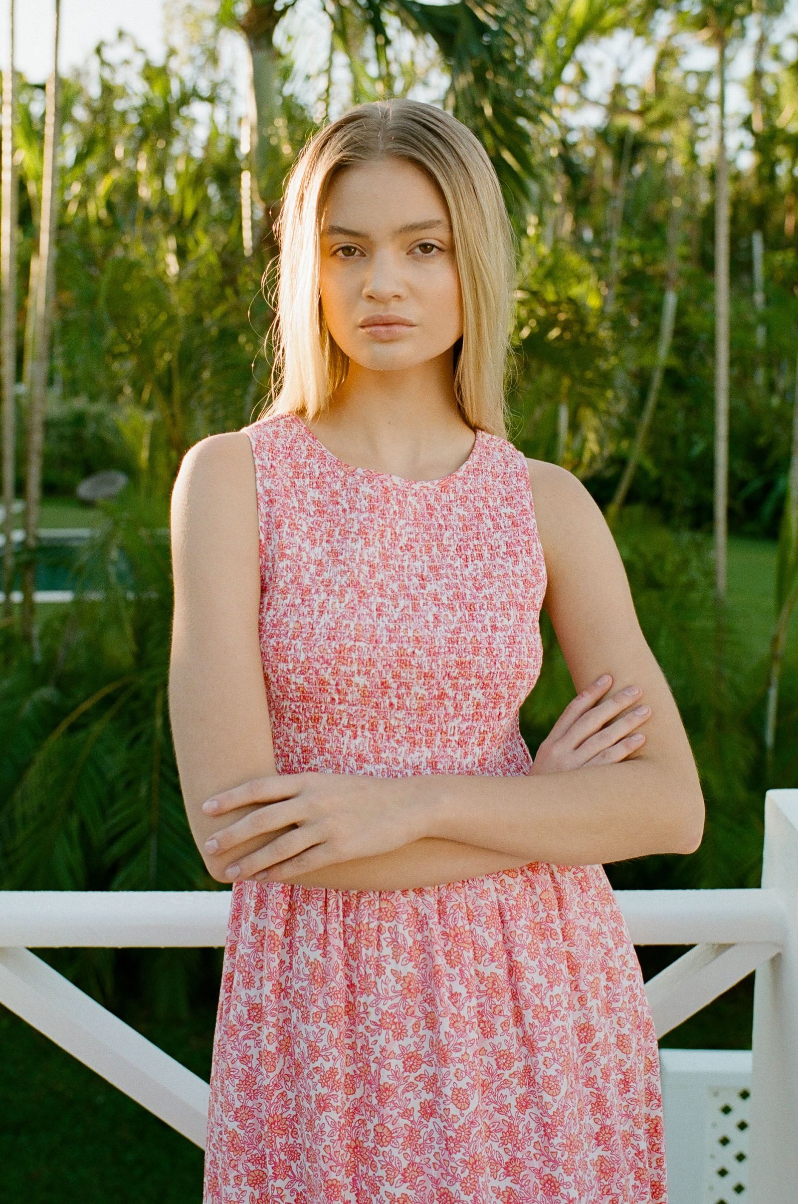300-000031670008 Suzie Floral Ribbon Emily Dress - Image 1