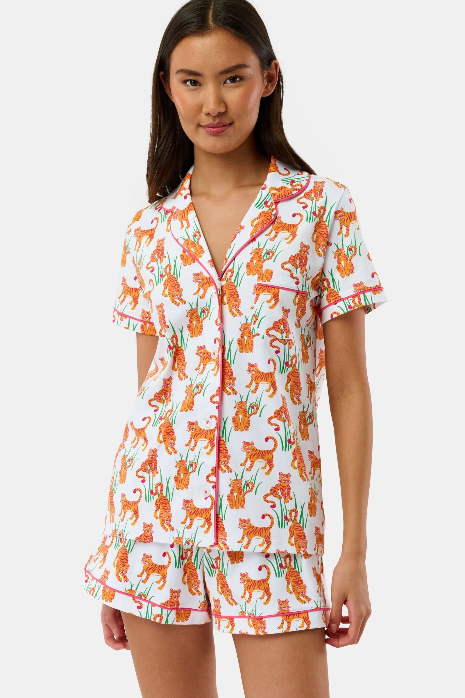35_ROLLER-RABBIT-WMN-TEDDY-TIGER-POLO-PAJAMAS-ORANGE__1799_529d8cea-e1a0-4b64-9f24-27f3f1c7c5ff Teddy Tiger Polo Pajamas - Image 1