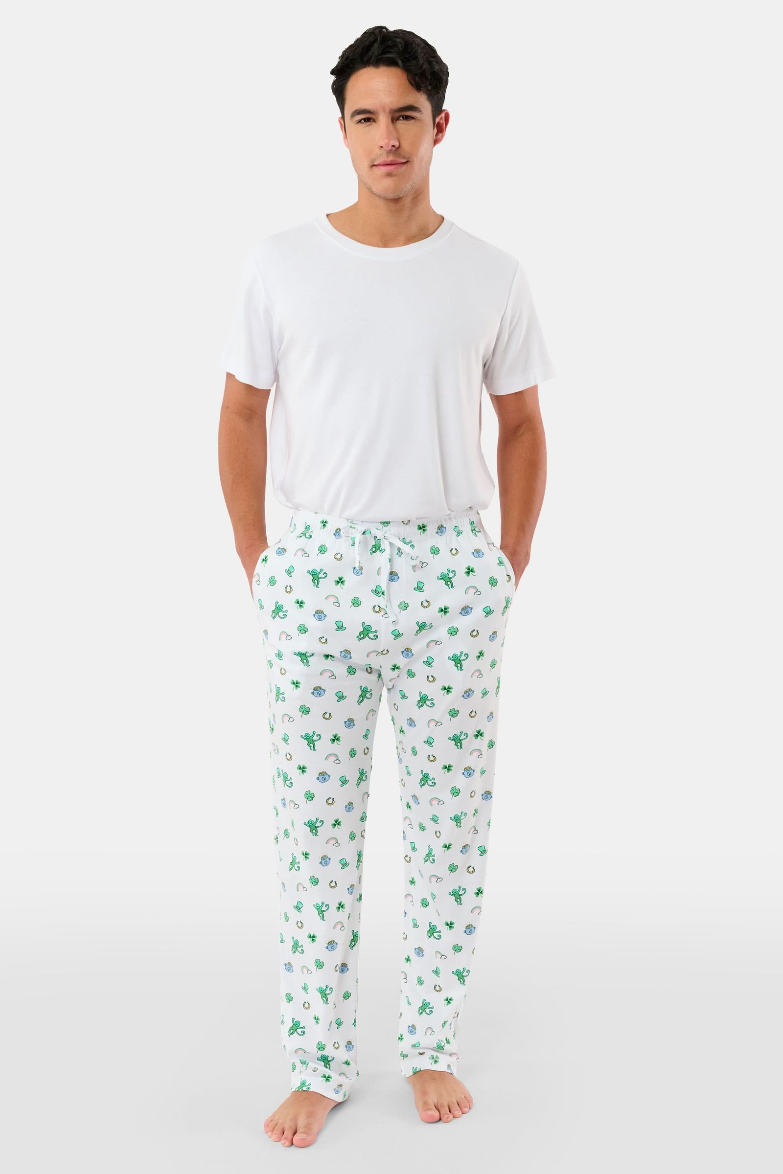 67_MEN-MENS-LUCK-O_-THE-MONKEY-SIMON-PANT-GREEN-ROLLER-RABBIT_0203 Mens Luck O' The Monkey Simon Pant - Image 1