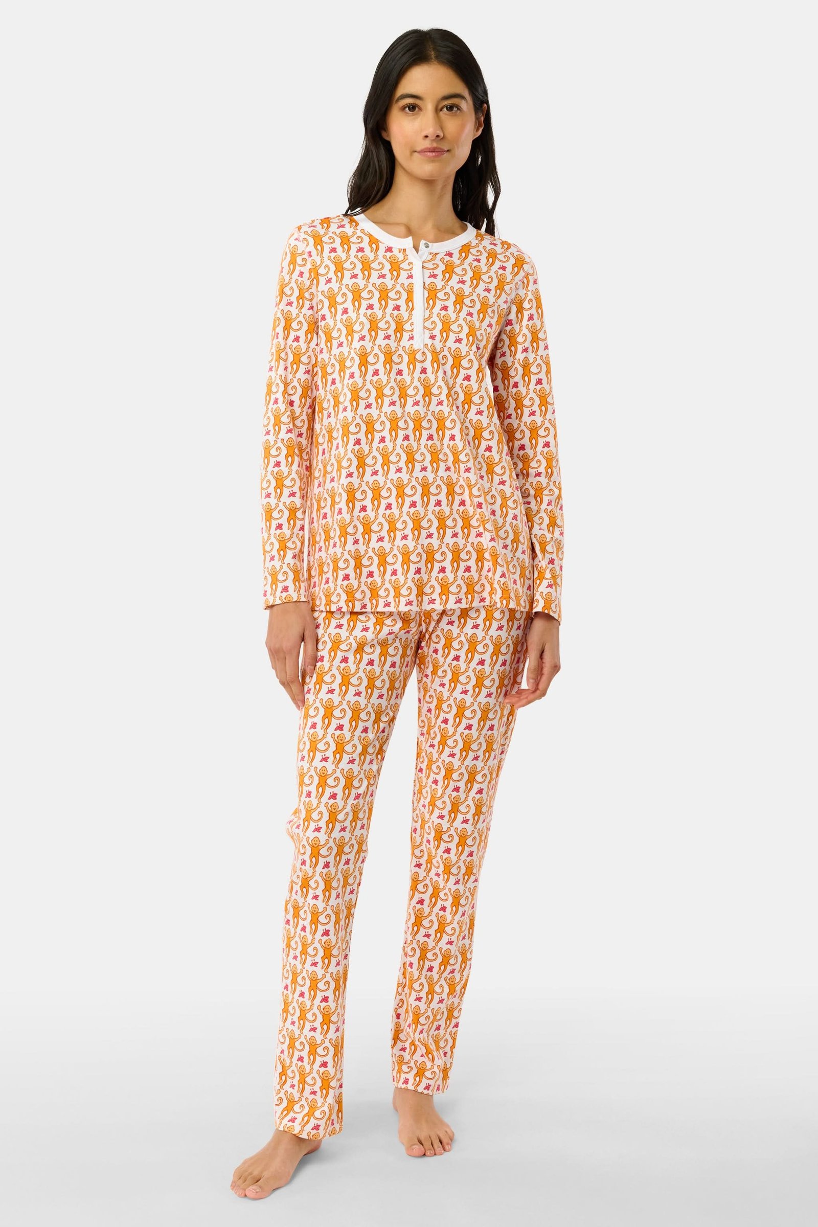 71_WMN_CORE_1349 Monkey Pajamas - Image 1