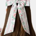 Monkey Block Stripe Belle Bow