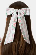 Monkey Block Stripe Belle Bow