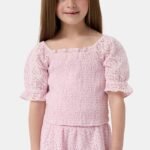 Kids Clover Eyelet Elsie Top