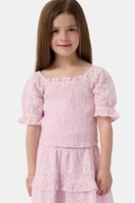 Kids Clover Eyelet Elsie Top