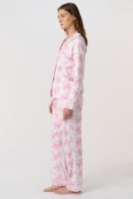 Doily Beaux Long Sleeve Polo Pajamas - Image 3
