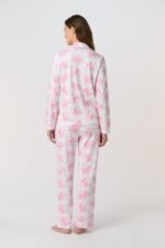 Doily Beaux Long Sleeve Polo Pajamas - Image 5