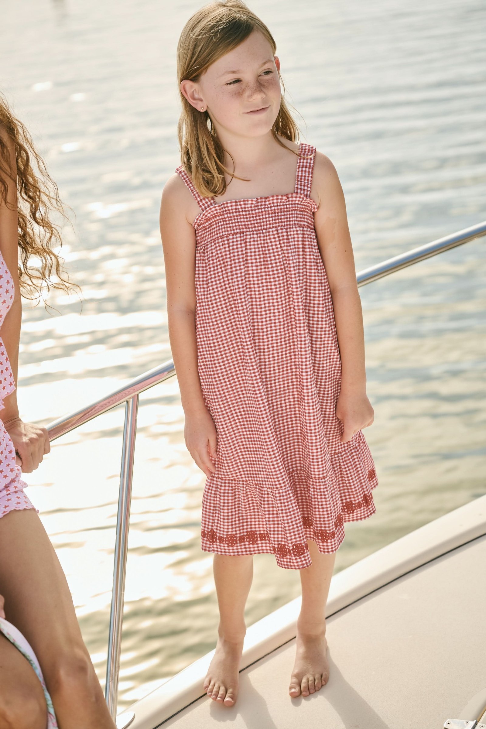 DSC_5350 Kids Gingham Teagan Dress - Image 1