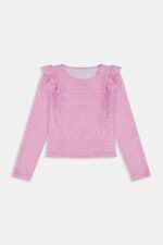 Kids Hearts Ruffle Rashguard - Image 4