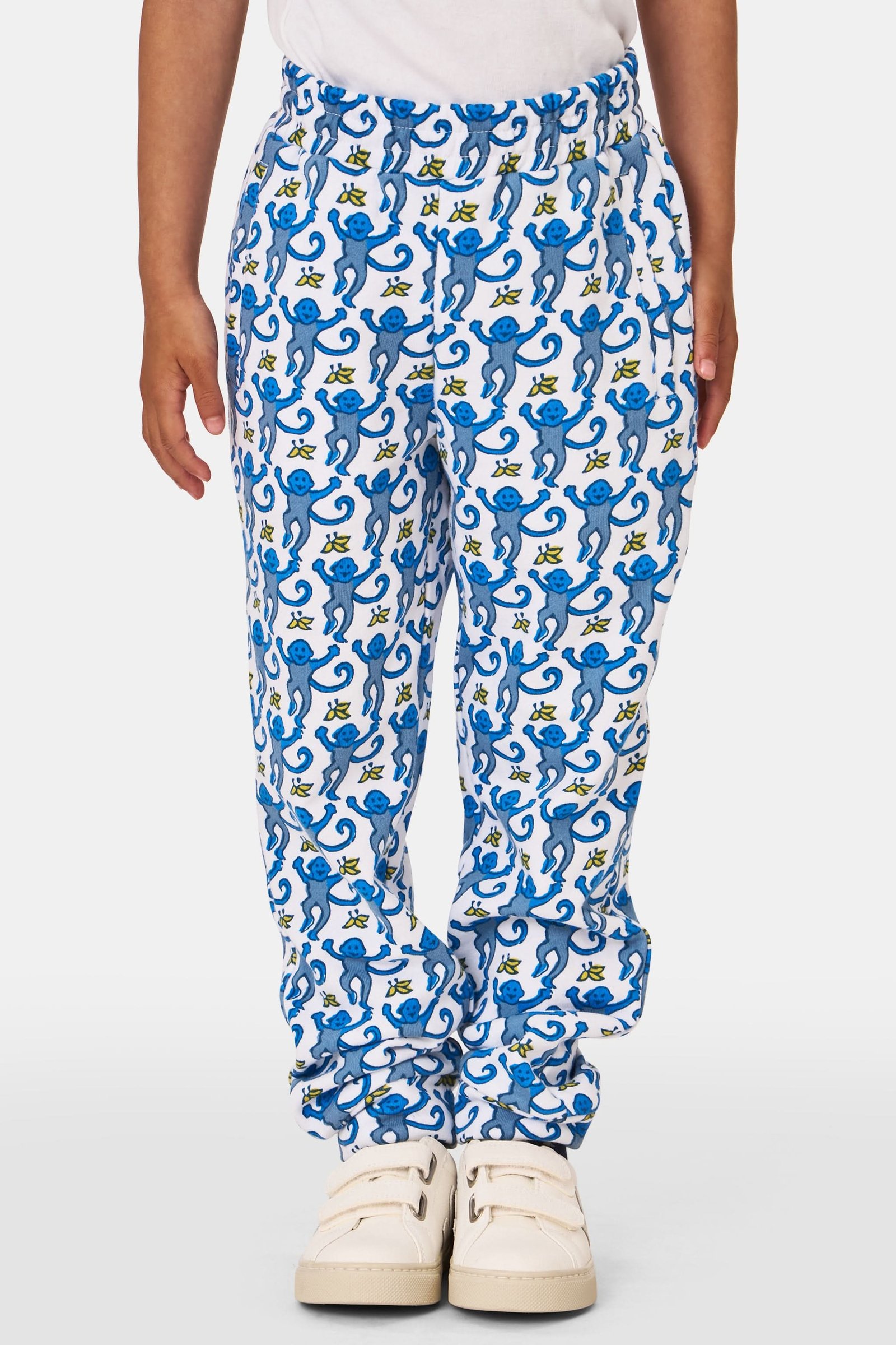 KIDSKIDSBLUEMONKEYSWEATPANTSBLUEROLLERRABBIT_013 Kids Monkey Sweatpants - Image 1