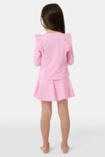 Kids Hearts Ruffle Rashguard - Image 3