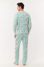 Mens Ornament Trellis Spencer Pajamas - Image 3