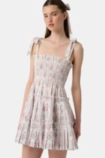 Monkey Block Stripe Ribbon Charlotte Nap Dress