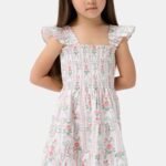 Kids Monkey Block Stripe Tiny Ellie Nap Dress