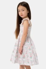 Kids Monkey Block Stripe Tiny Ellie Nap Dress - Image 4