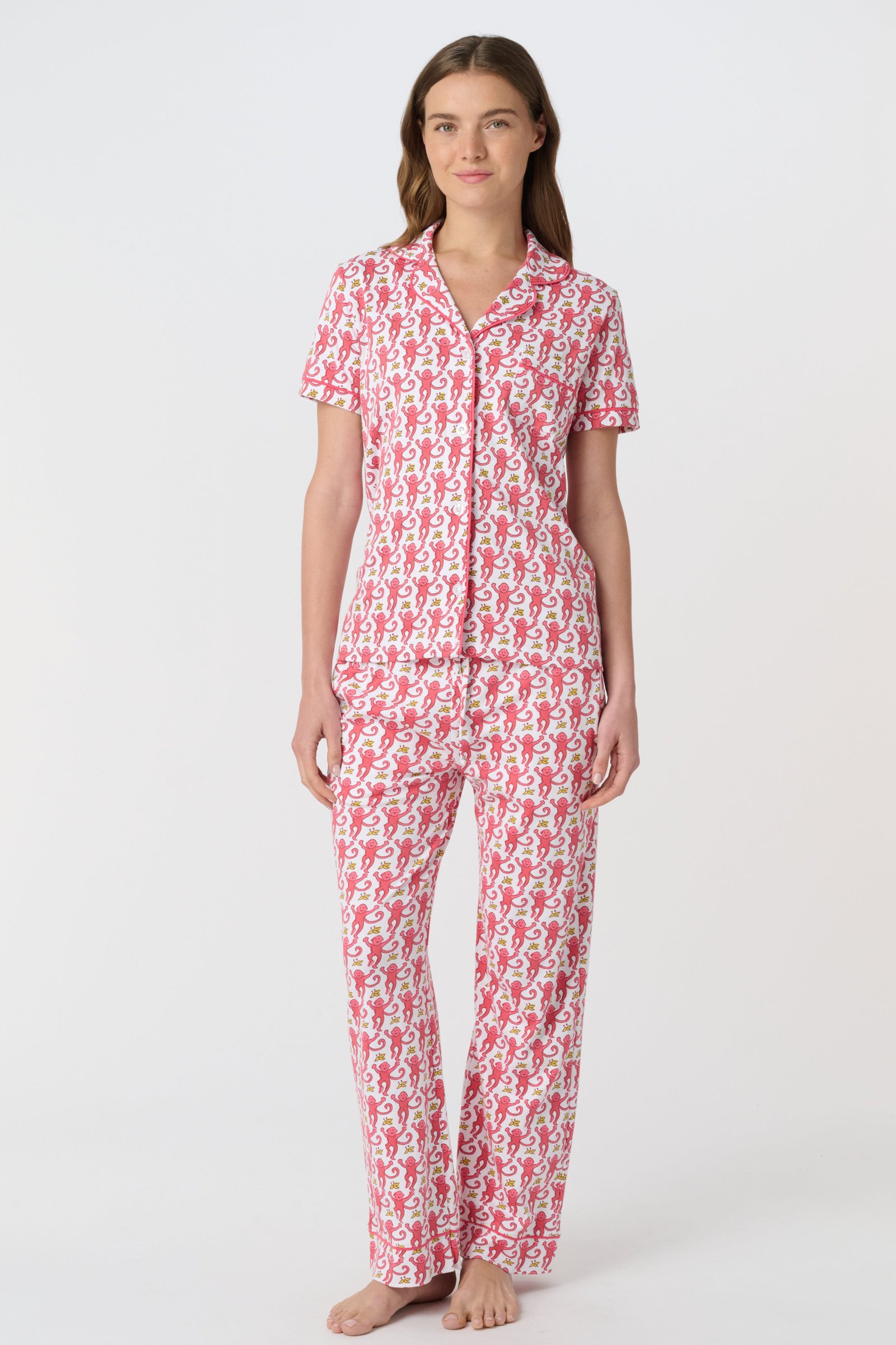 PINK-MONKEY-FIORA-PAJAMA_010 Monkey Fiora Set - Image 1