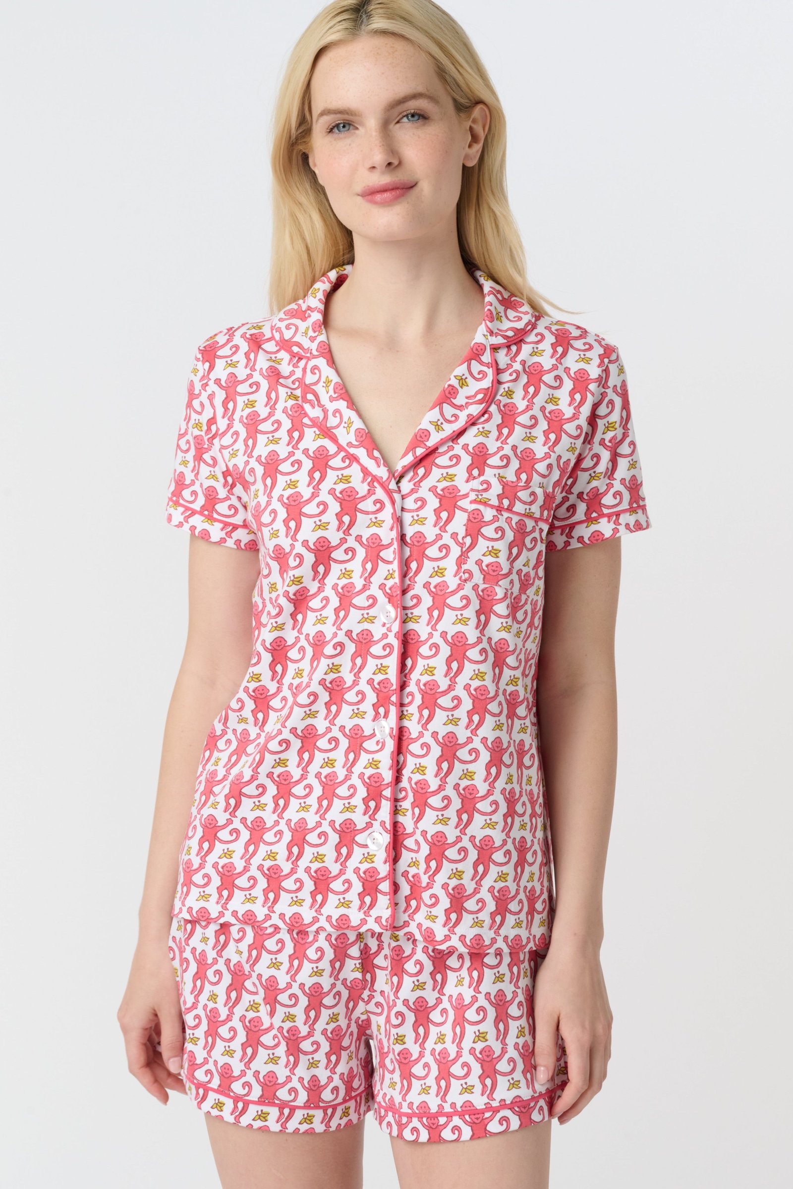 PINK-MONKEY-POLO-PAJAMA_012 Monkey Polo Pajamas - Image 1