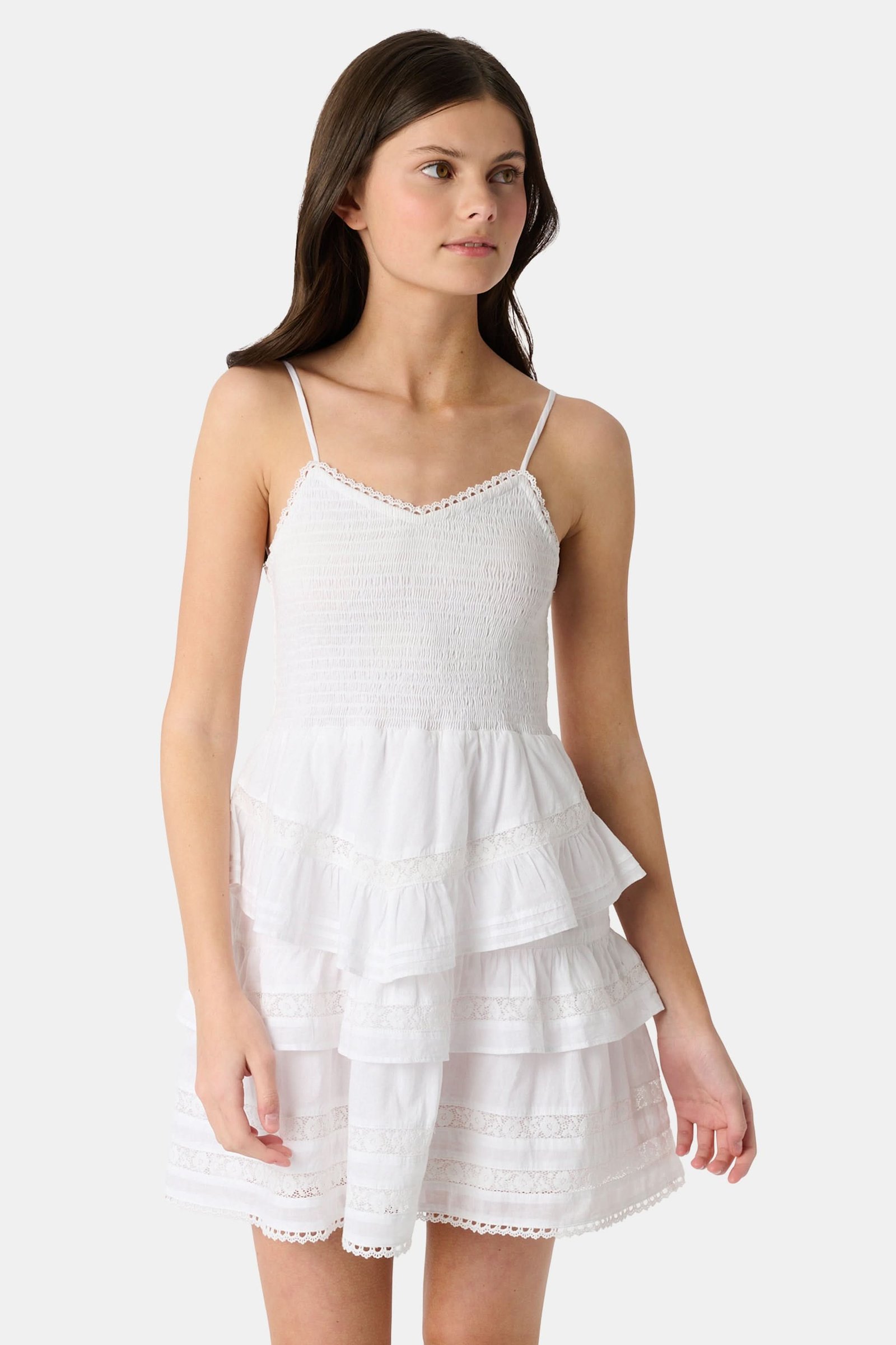 ROLLER-RABBIT-KIDS-FLORENCE-LACE-LENNOX-DRESS-WHITE_0012 Kids Florence Lace Lennox Dress - Image 1