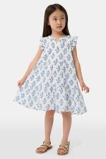 Kids Rosa Ditsy Floral Pami Dress - Image 3