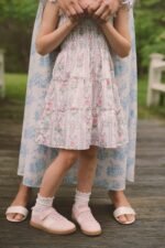 Kids Monkey Block Stripe Tiny Ellie Nap Dress - Image 2
