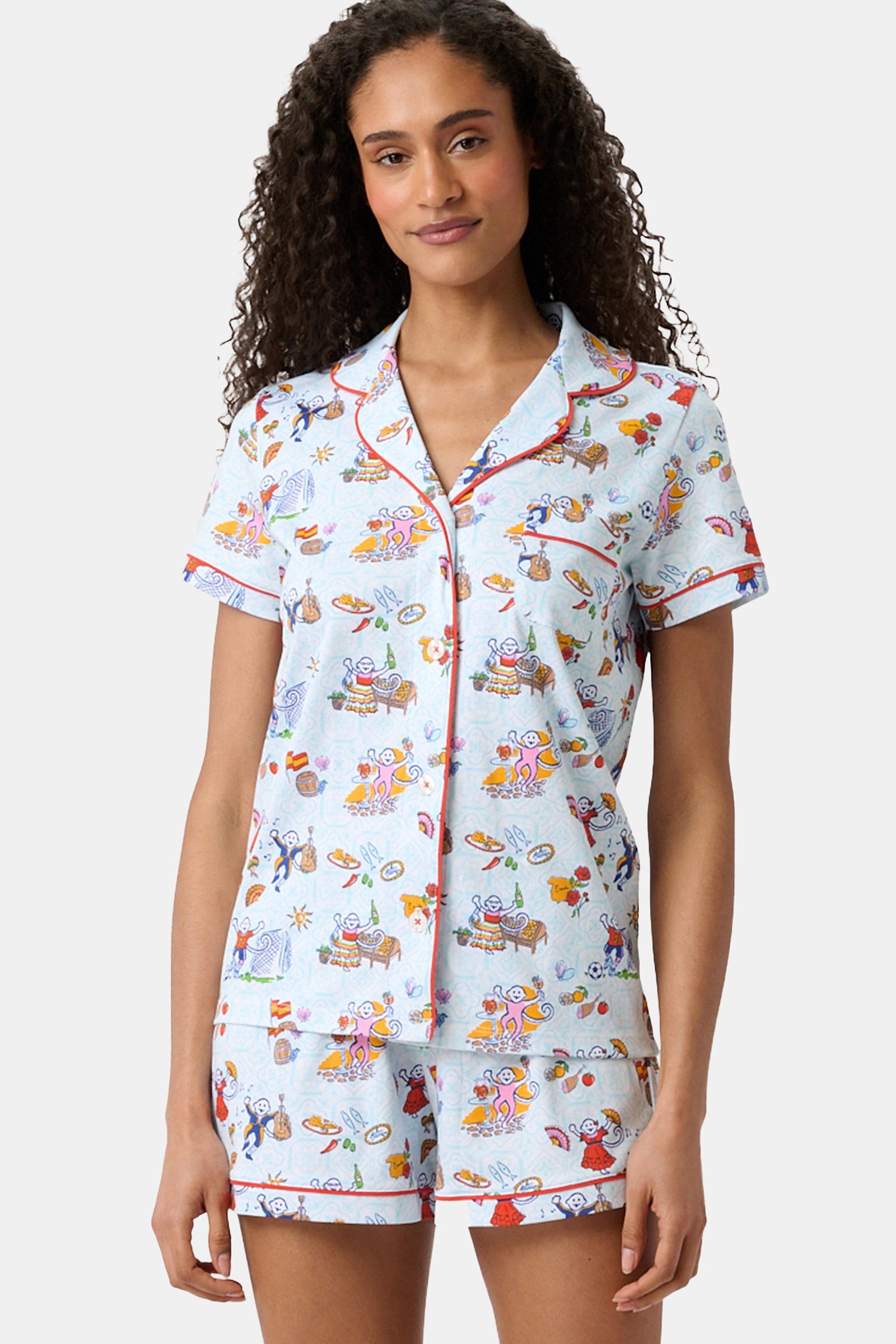 SPAIN_MONKEY_POLO_PJ_2119 Spain Monkey Polo Pajamas - Image 1