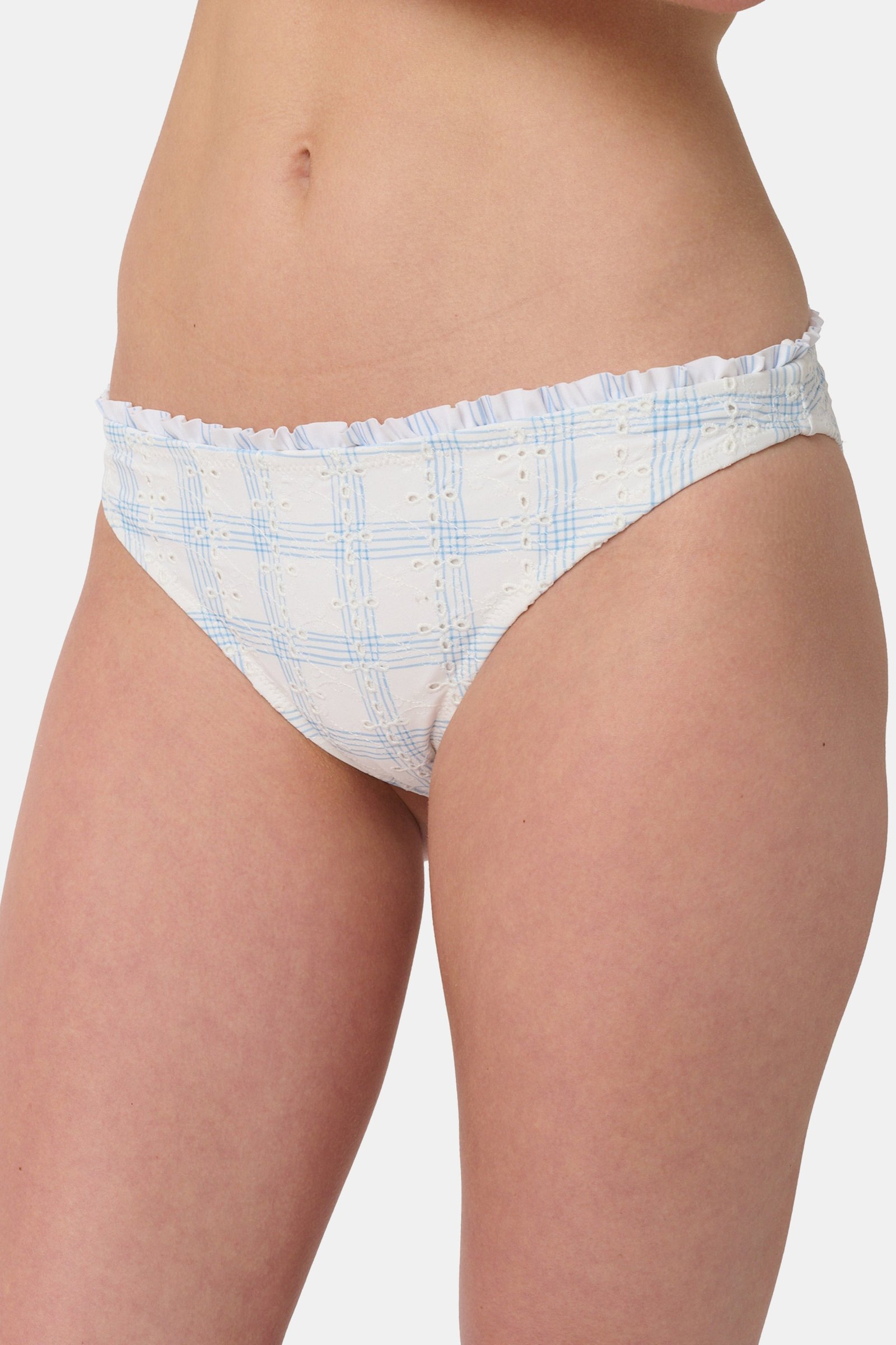 SUN-CHECK-SYDNEY-BIKINI-BOTTOM_004 Sun Check Eyelet Sydney Bikini Bottom - Image 1