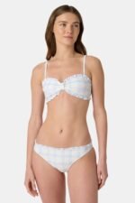 Sun Check Eyelet Sydney Bikini Top - Image 3