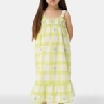 Kids Sun Check Blossom Teagan Dress