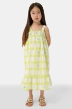 Kids Sun Check Blossom Teagan Dress