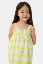 Kids Sun Check Blossom Teagan Dress - Image 2