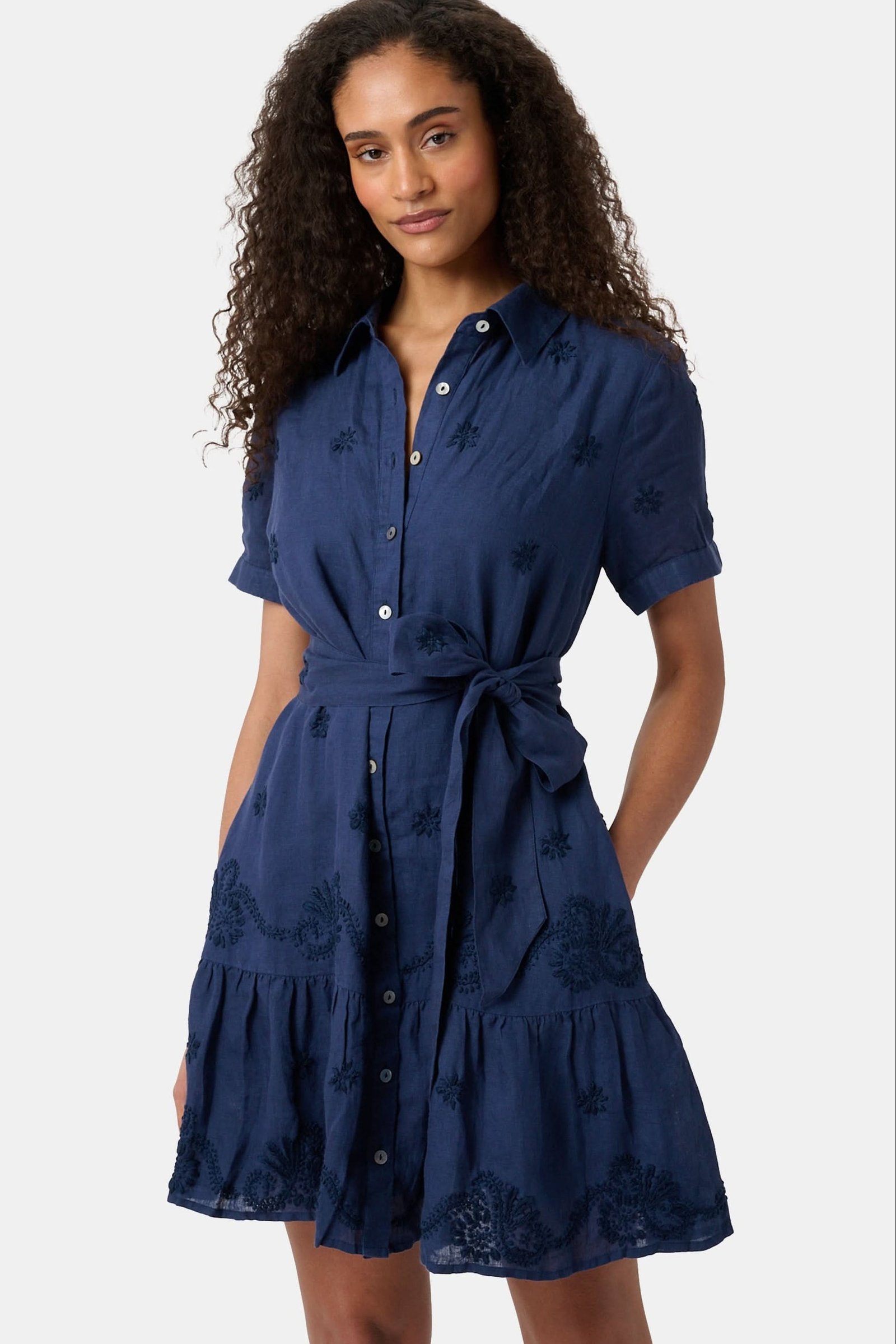 VANNA_EMB_MARGARET_DRESS_1348 Vanna Embroidery Margaret Dress - Image 1