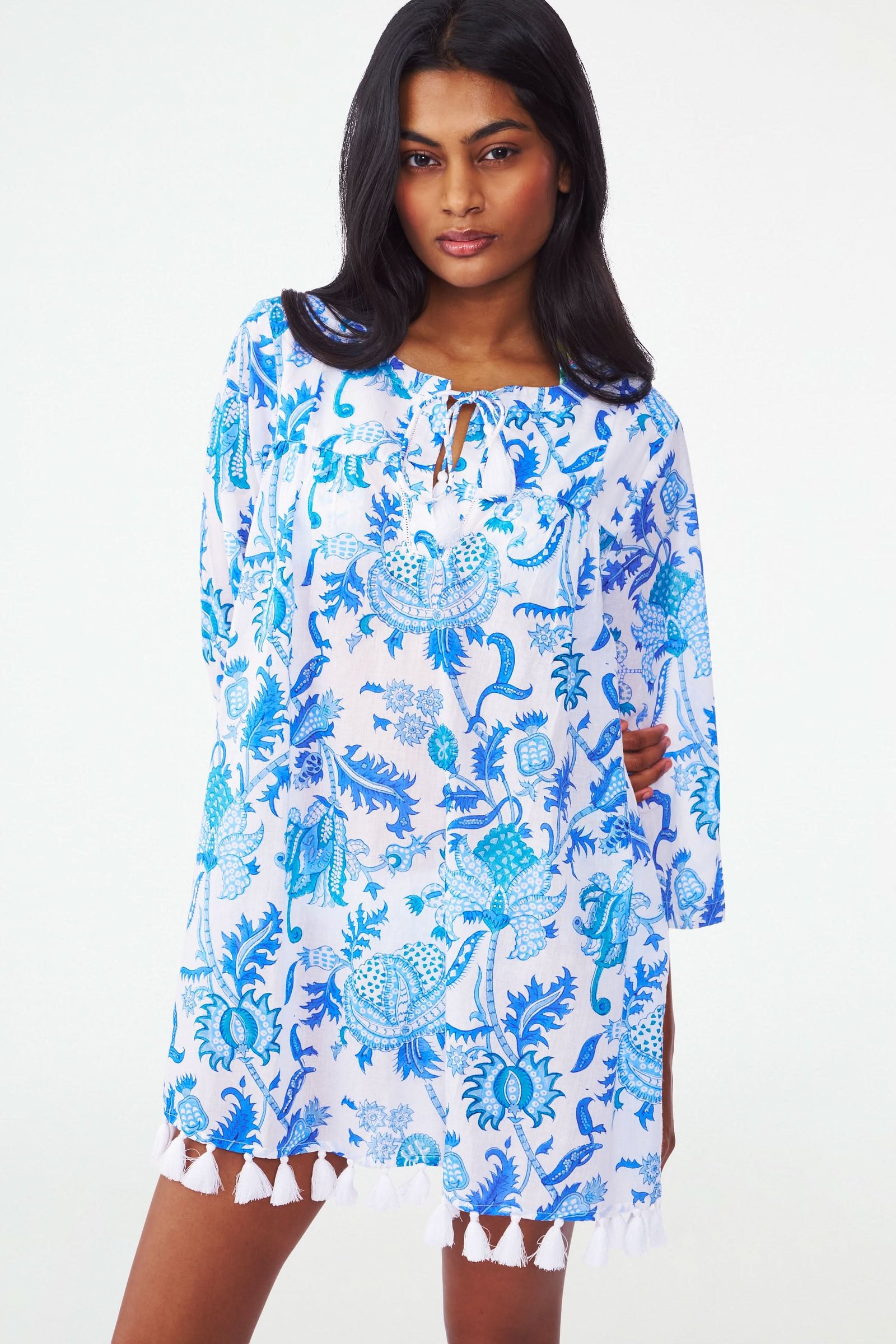 WOMENSAMANDASERAFINATUNICBLUEROLLERRABBIT30 Amanda Serafina Tunic - Image 1