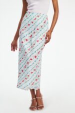 Greta Floral Stripe Natalie Skirt - Image 2